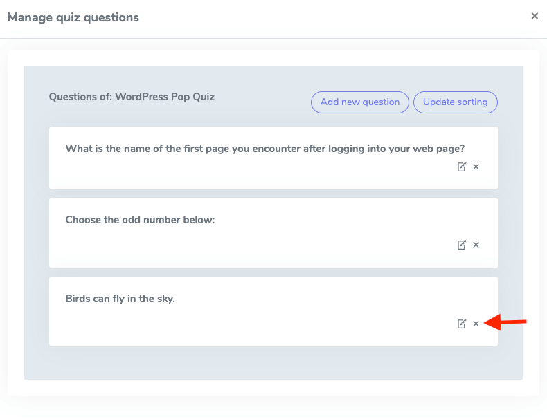 Academy Deleting Quiz Question 3