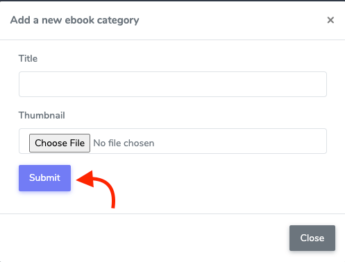 Submitting Ebook Category