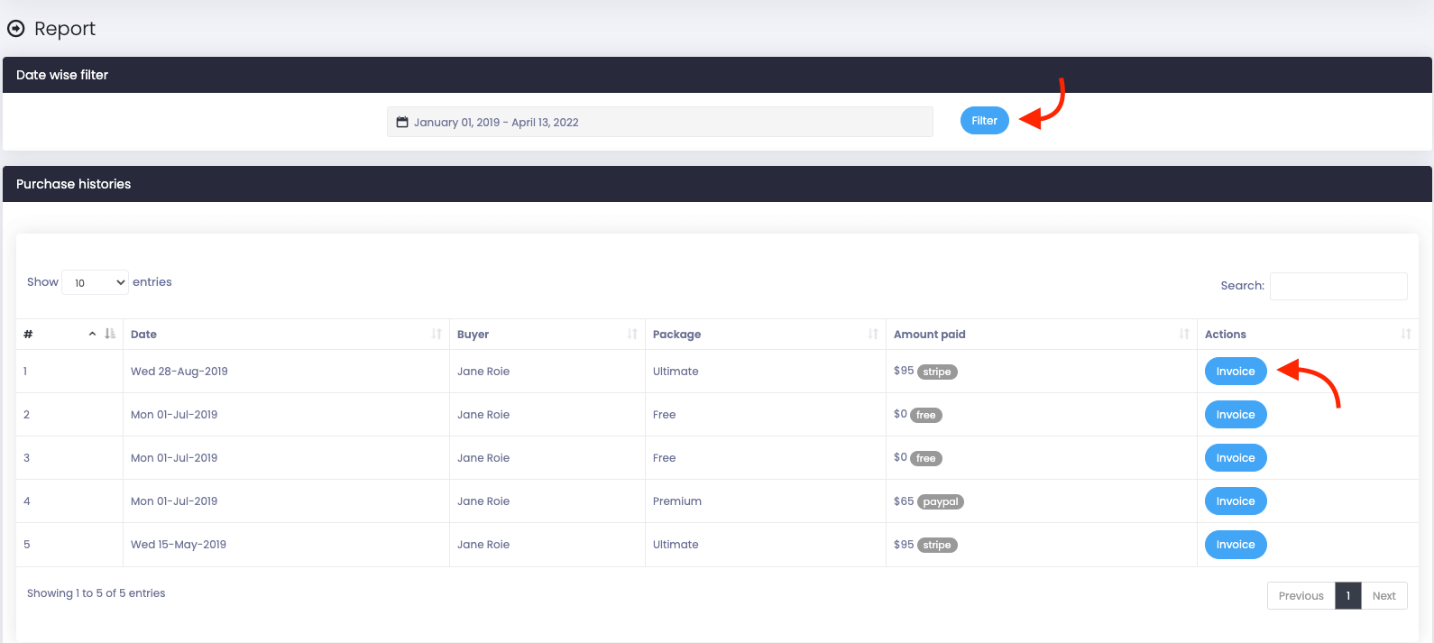 Atlas Payment Invoice 1