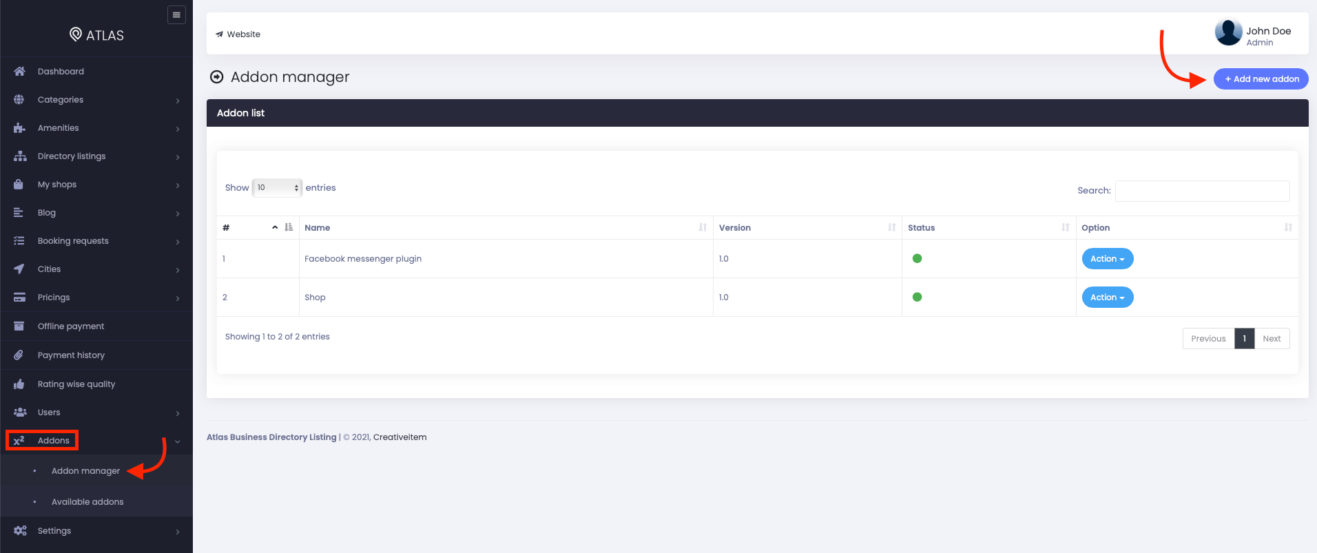 Atlas Adding New Addon 1