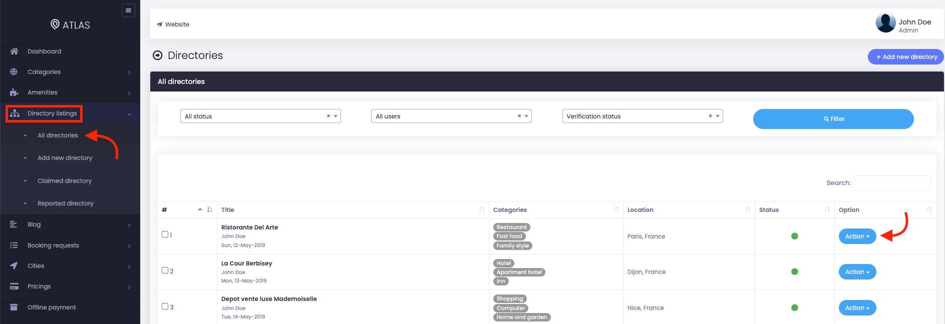 Atlas Configuring Live Chat Addon