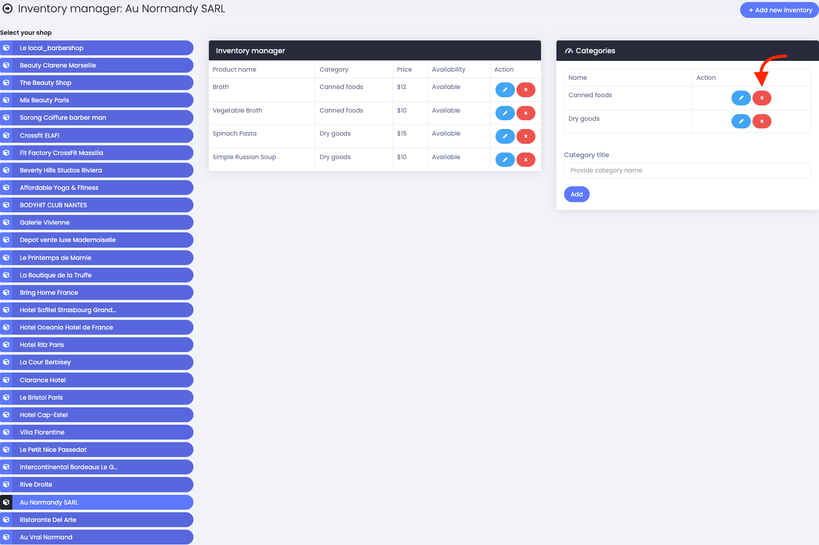 Atlas Delete Directory Categoy