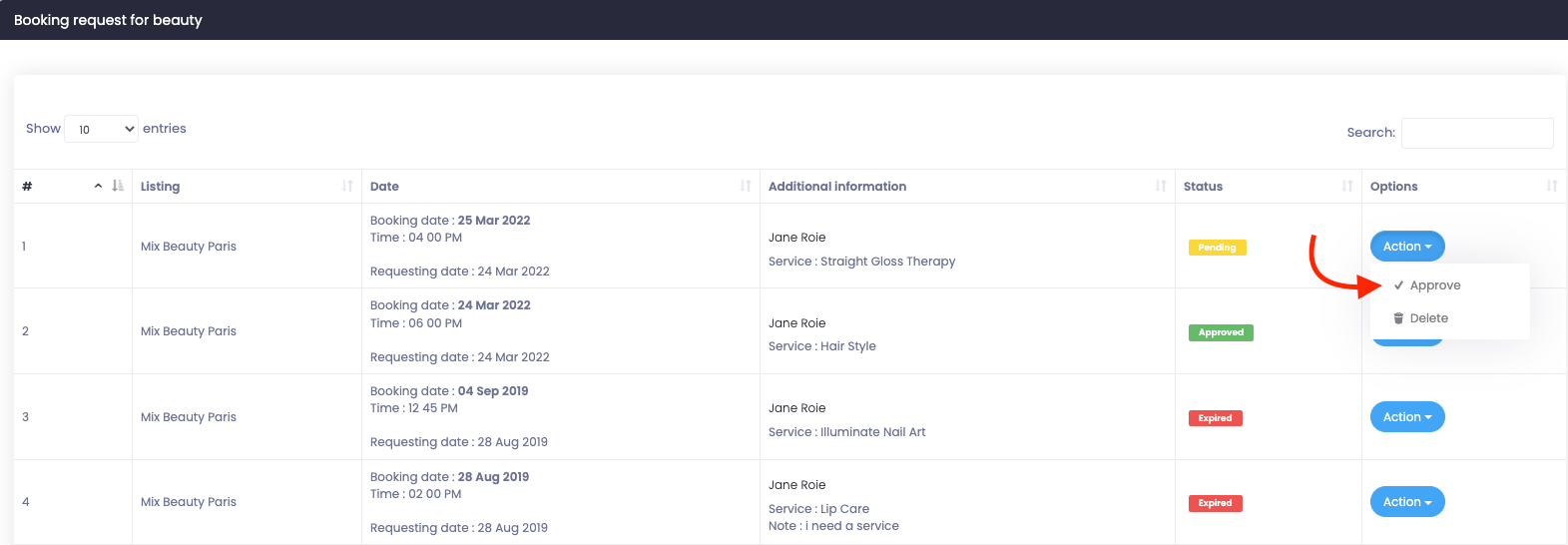 Atlas Booking Request 2