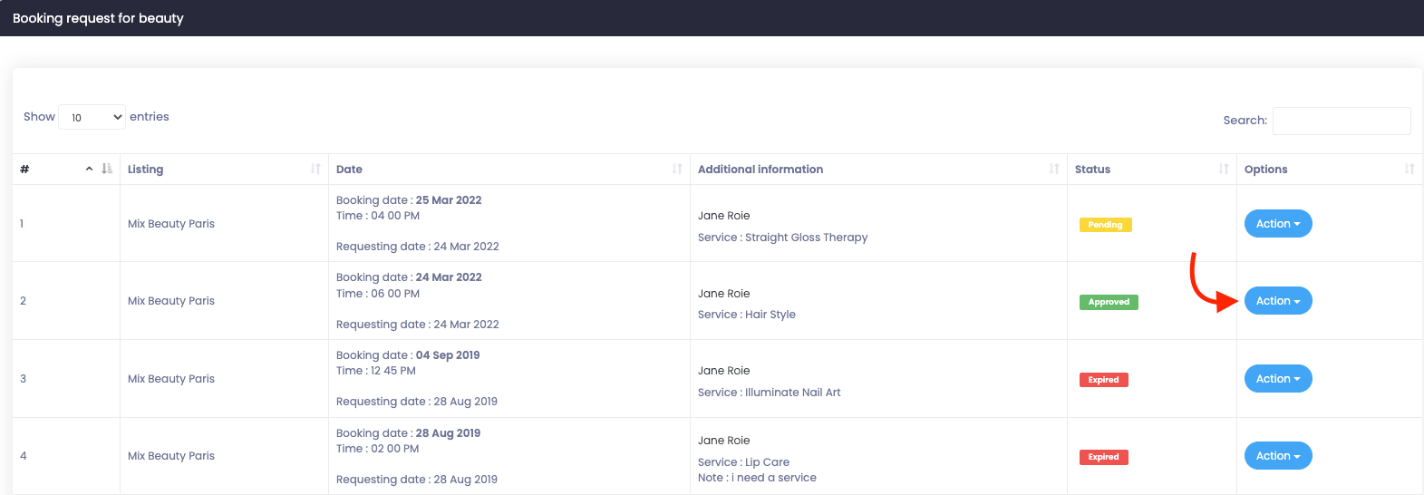 Atlas Booking Request 3