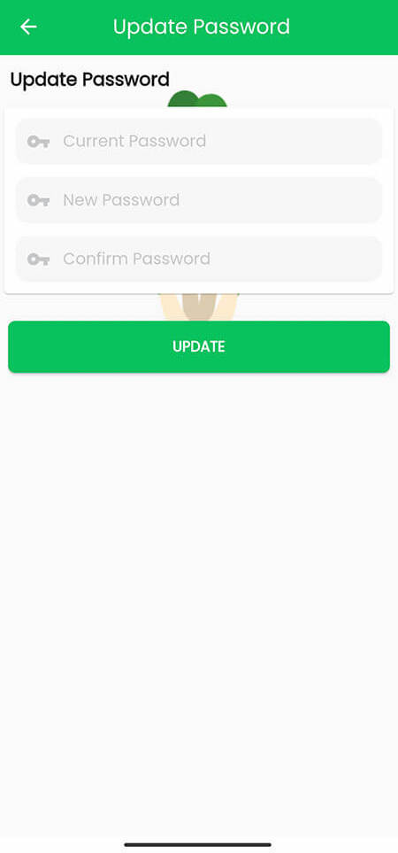 Delivery Boy Password Update Button Checkout