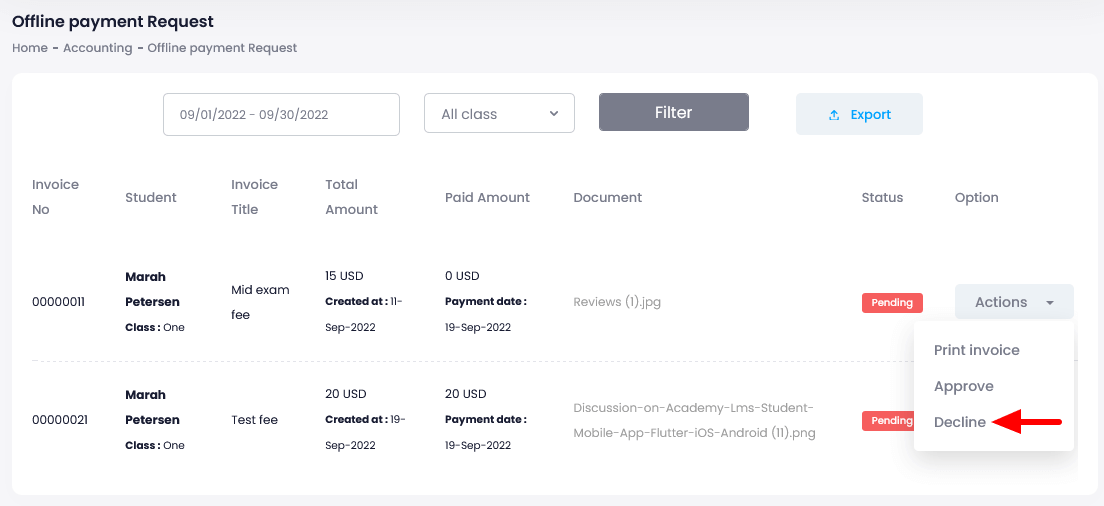 Ekattor 8 Deleting Offline Payment