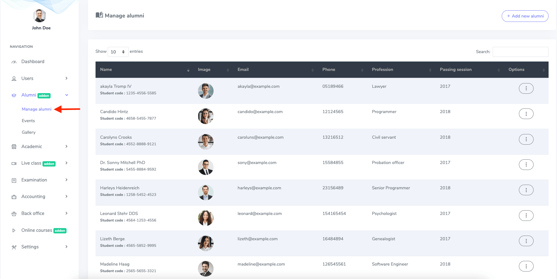 Introducing Manage Alumni