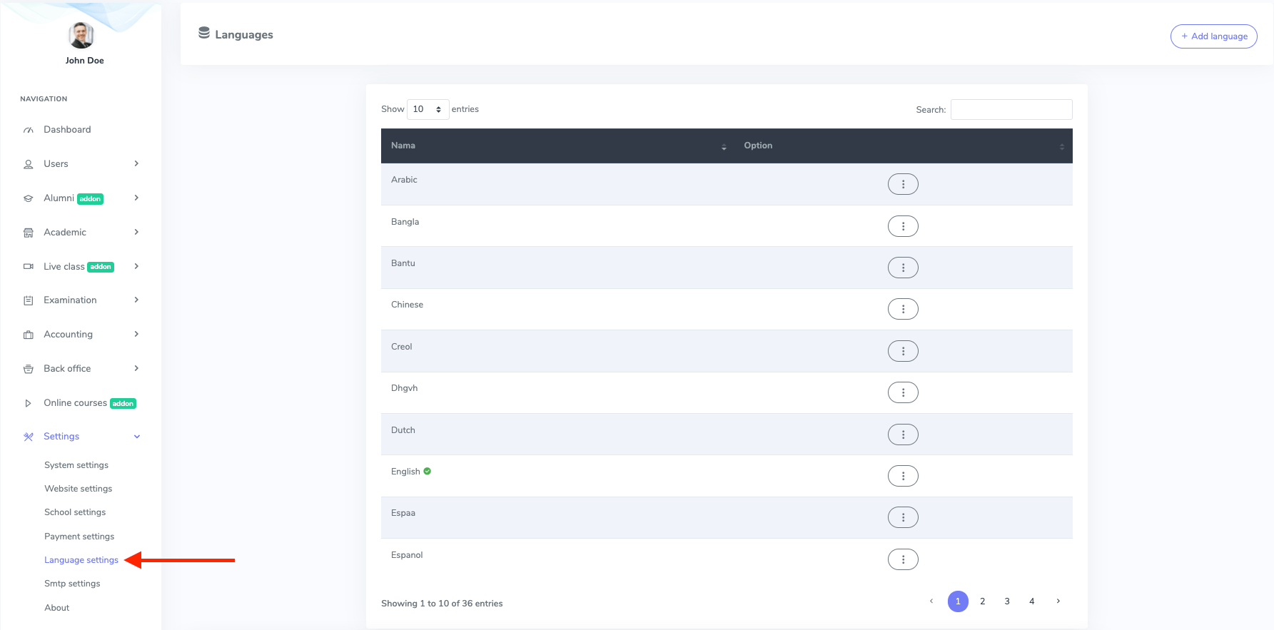 Introducing Language Settings