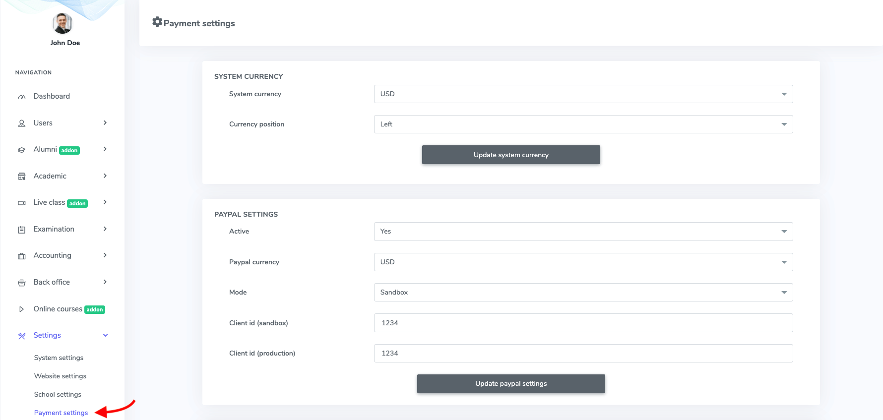 Introducing Payment Settings