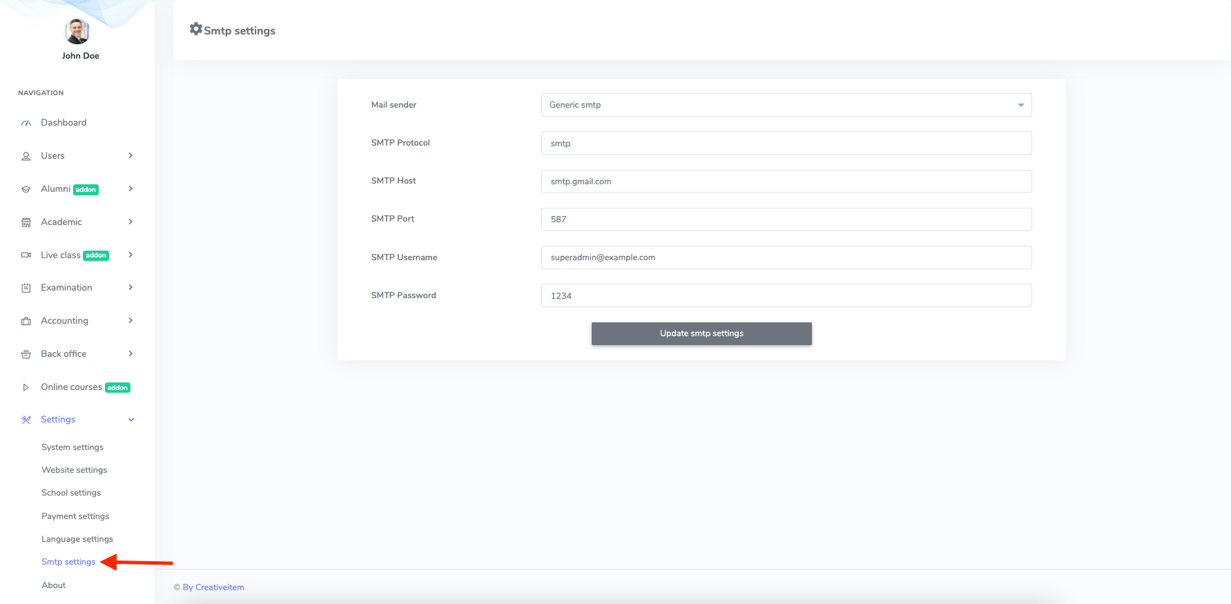 Introducing Smtp Settings