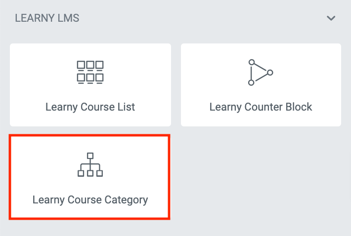 Elementor Course Category