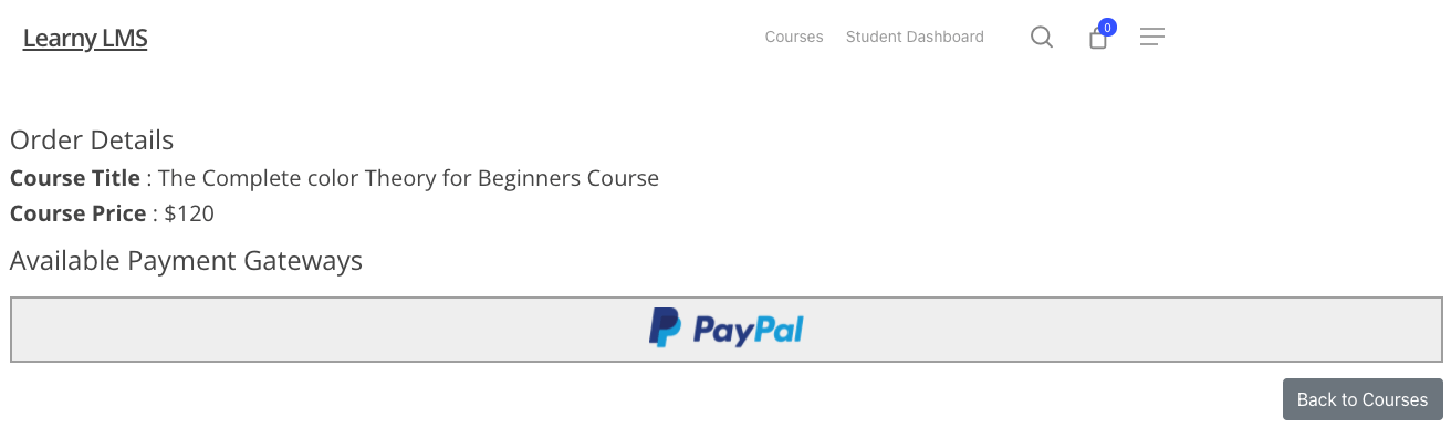 Purchasing Course Learny