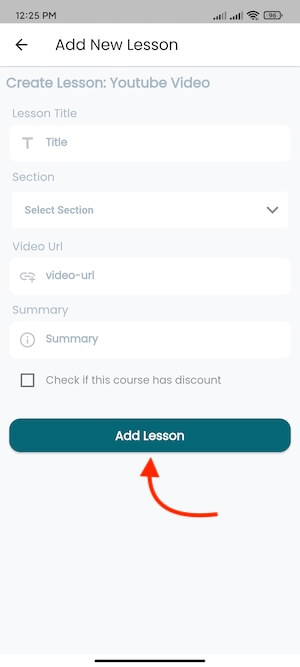 Saving Lesson Academy Instructors Mobile App